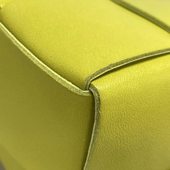 BOTTEGA VENETA Small Cassette Crossbody/Maxi Intrecciato - Yellow Leather - Picture 10 of 16